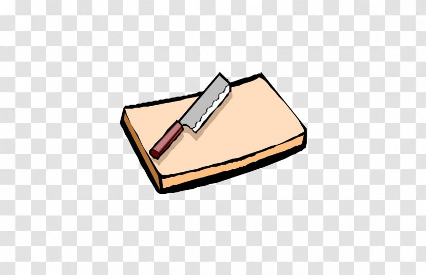 Kitchen Knife Cutting Board Transparent PNG