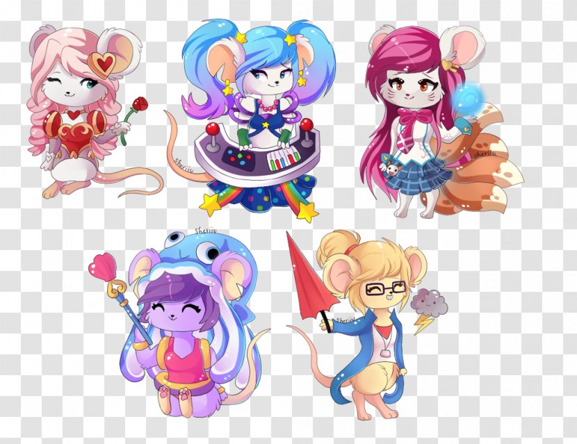 Transformice Mouse Cat Doll - Figurine Transparent PNG