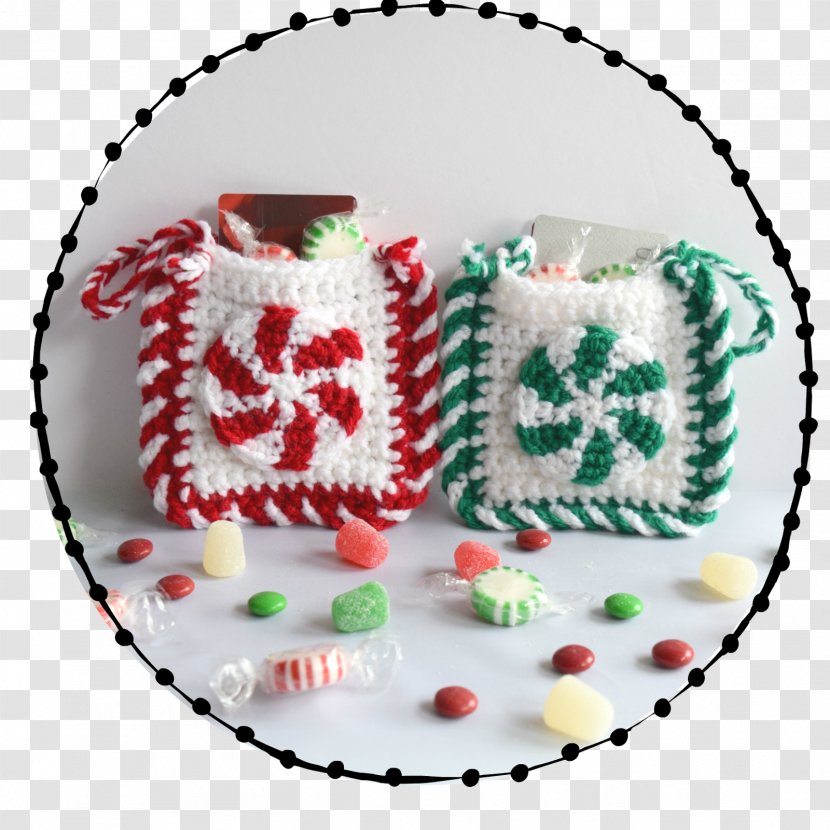 Crochet Candy Cane Christmas Ornament Santa Claus Pattern Transparent PNG