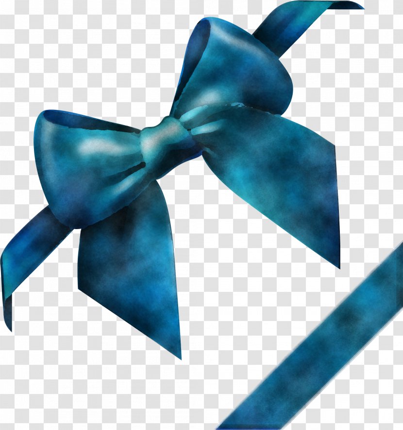 Bow Tie - Ribbon - Electric Blue Transparent PNG