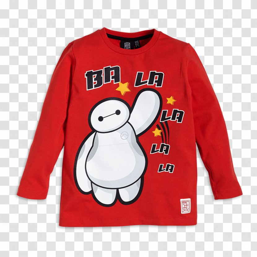 Long-sleeved T-shirt Baymax Tadashi Hamada - Outerwear - Printed T Shirt Red Transparent PNG