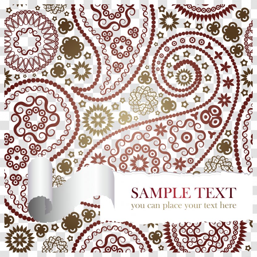 Paisley Motif Download Pattern - Paper - Tear The Background Vector Transparent PNG
