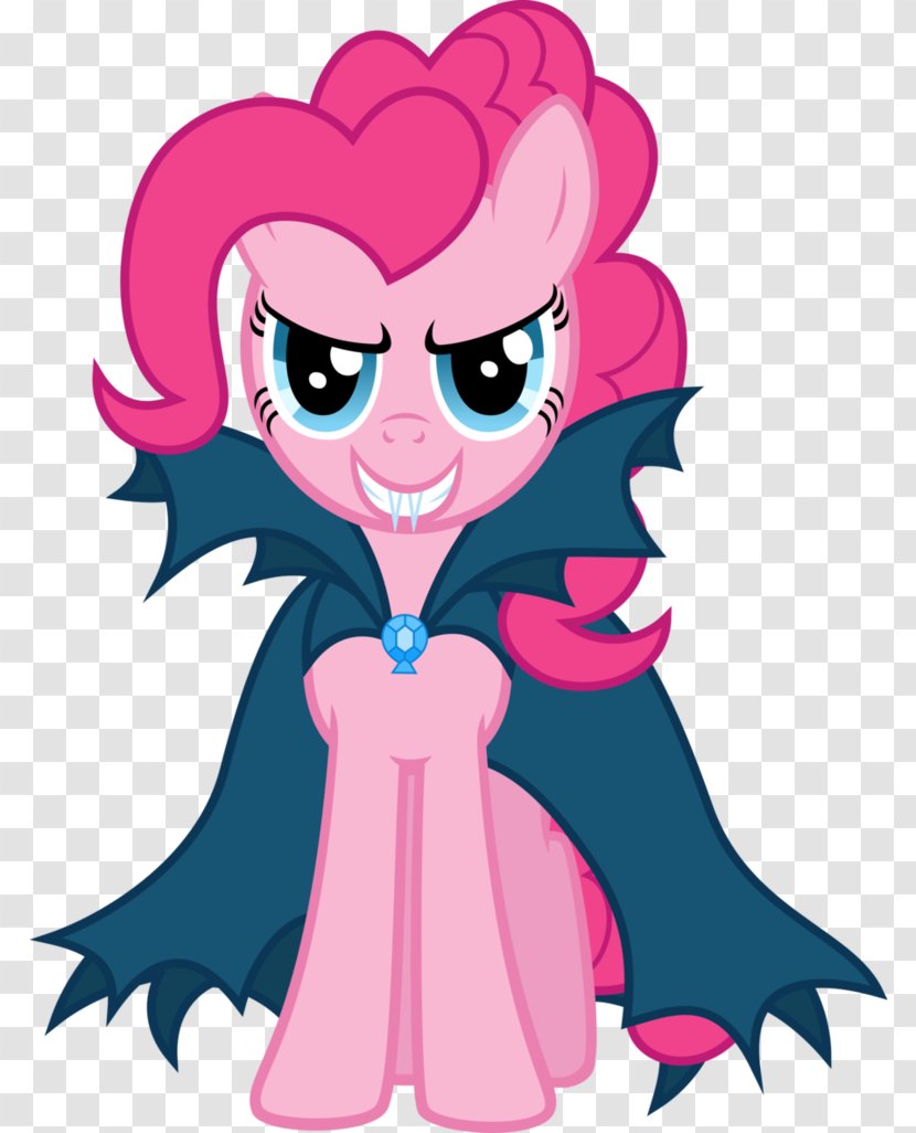 Pinkie Pie Pony Rarity Count Dracula Twilight Sparkle - Watercolor - Vampire Transparent PNG
