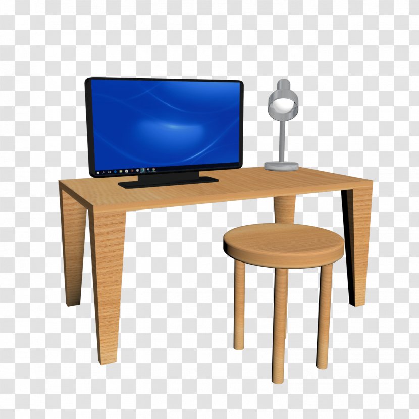 Rectangle Desk - Table - Angle Transparent PNG