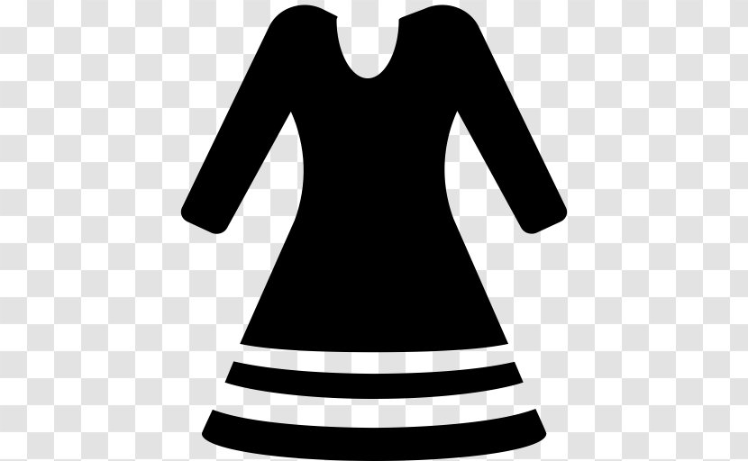 Clothing Black Dress Sleeve Little - Tshirt Neck Transparent PNG