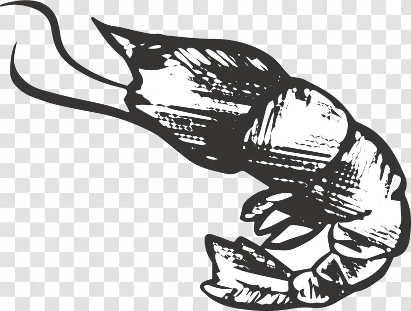Lobster Seafood Caridea Black And White Graphic Design - Cangrejo - Shelling Transparent PNG