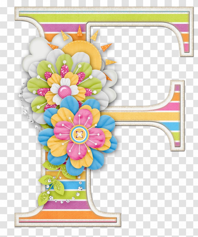 Alphabet Letter F - Cut Flowers - Patty Transparent PNG