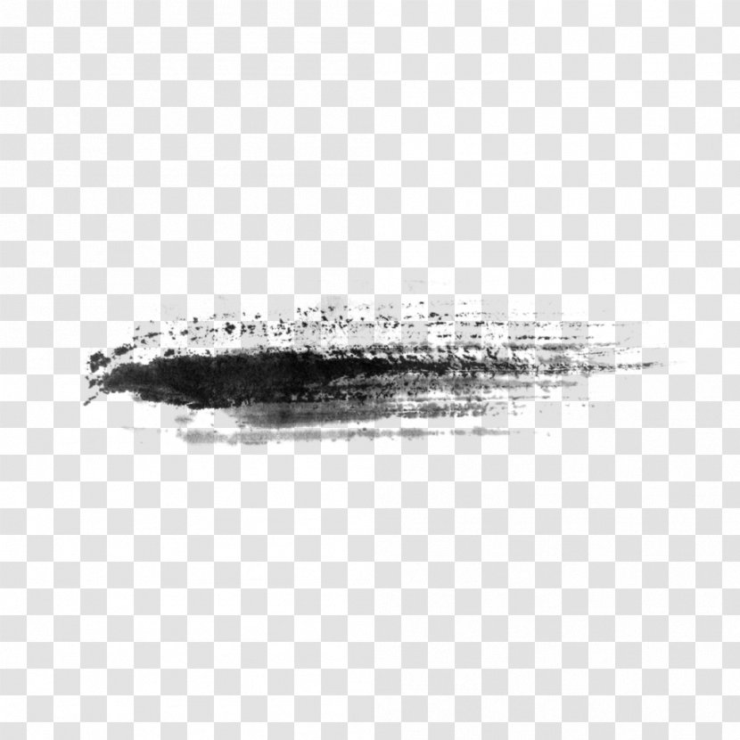 Ink Brush Black And White Calligraphy - 水果party Transparent PNG