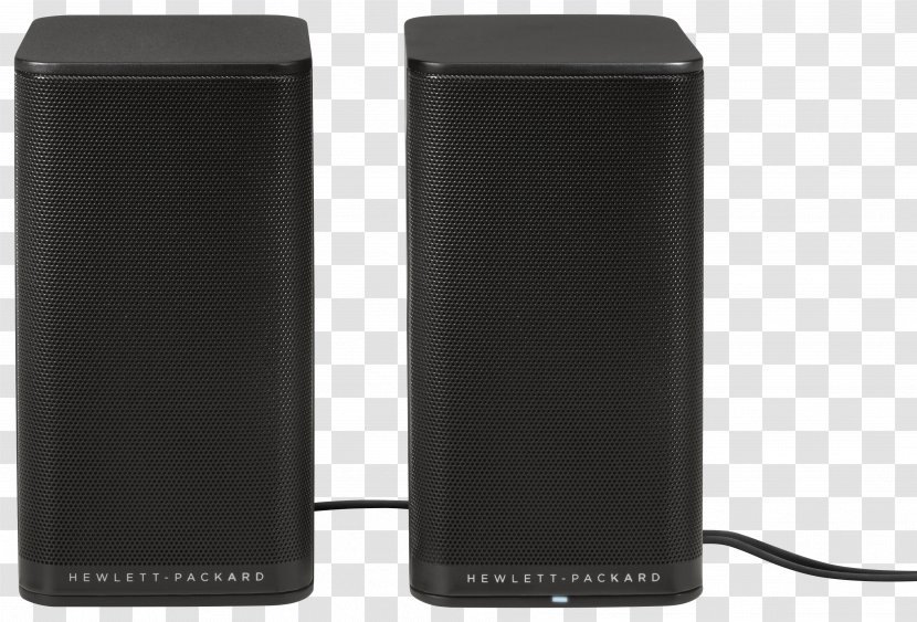 Hewlett-Packard Loudspeaker Computer Speakers Audio Signal - Black - Hewlett-packard Transparent PNG