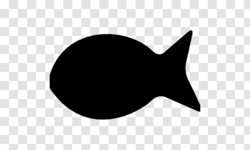 Silhouette Black And White Fish - Tail Transparent PNG