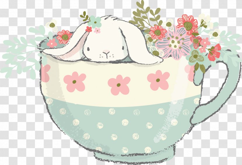 Tea Mission Of Motherhood: Touching Your Child's Heart Eternity Milk Happiness - Easter Bunny - Creative Children's Day Transparent PNG