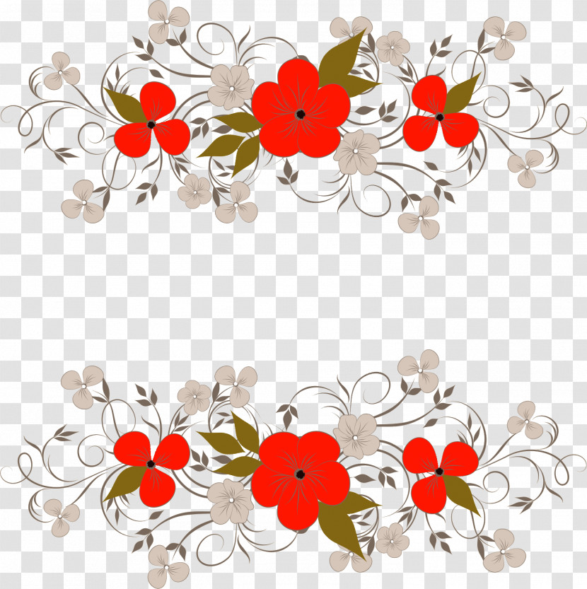 Flower Rectangle Frame Floral Rectangle Frame Transparent PNG