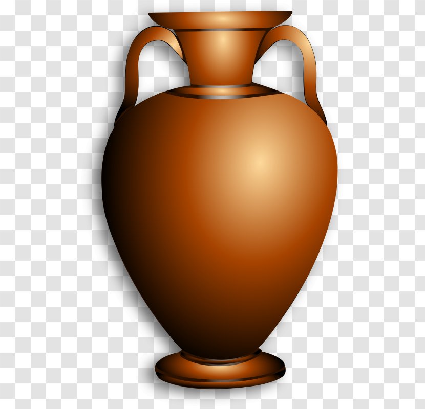 Amphora Pottery Clip Art - Jug - Inner Shadow Transparent PNG