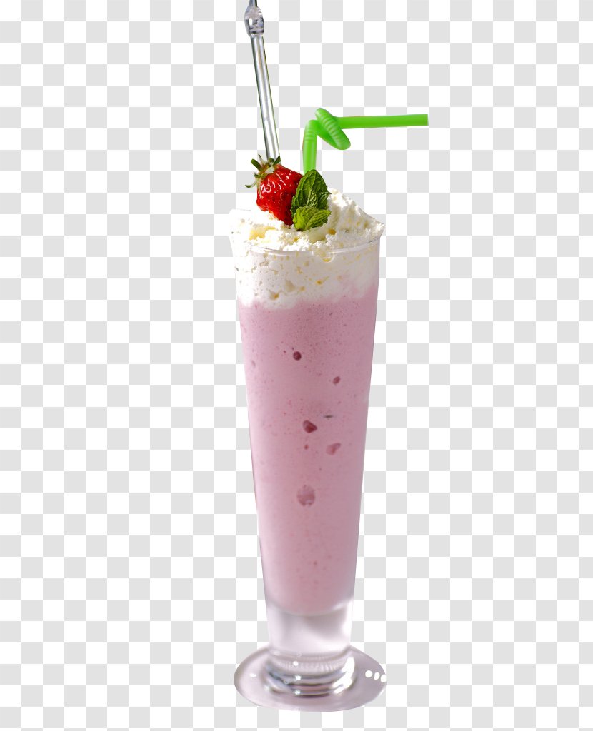 Ice Cream Milkshake Smoothie Juice Coffee - Strawberry - Cheese Dessert Transparent PNG