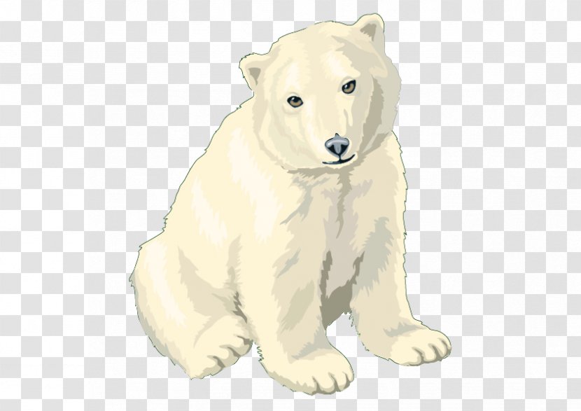 Polar Bear Clip Art - Heart - Vector Transparent PNG