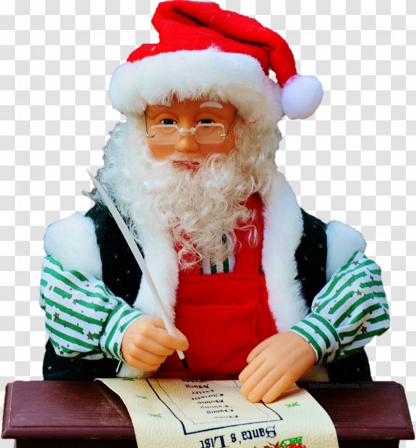 Santa Claus Christmas Ornament Wish List - Gift Transparent PNG
