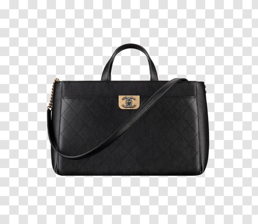 Chanel Briefcase Tote Bag Collection Handbag - Fashion Accessory - Black Straight Line Transparent PNG