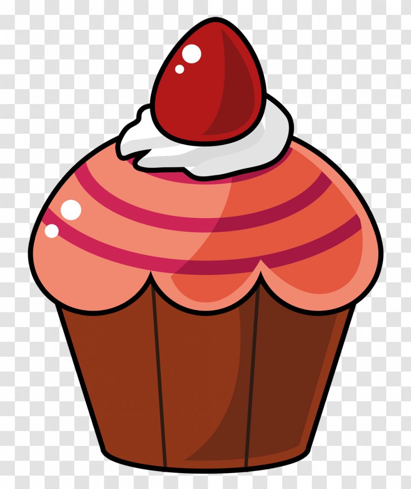 Cupcake Red Velvet Cake Muffin Ice Cream Cone Clip Art - Food - Cartoon Desserts Cliparts Transparent PNG