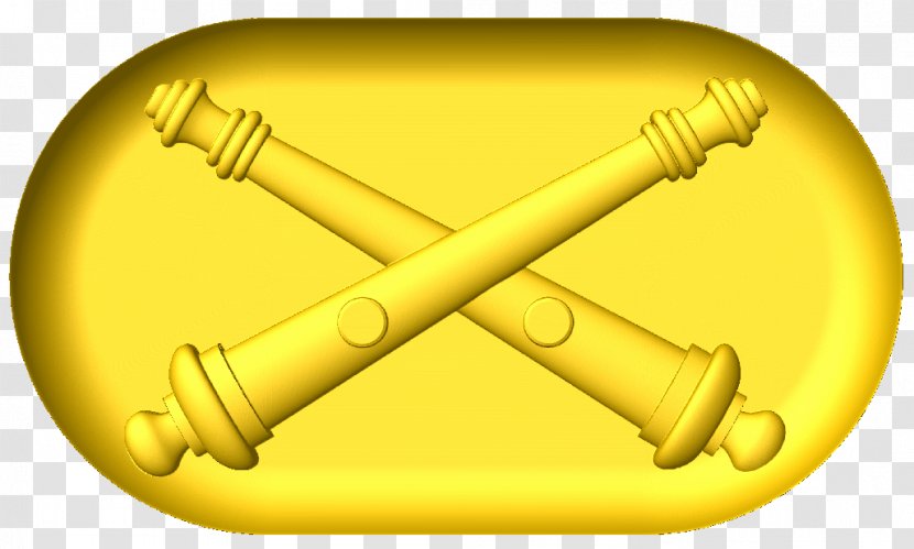Combat Engineer Unofficial Badges Of The United States Military Army Branch Insignia - Yellow - Artillery Transparent PNG