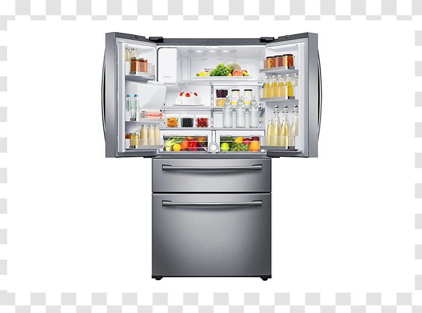 Refrigerator Samsung RF28HMEDB Freezers Door Transparent PNG