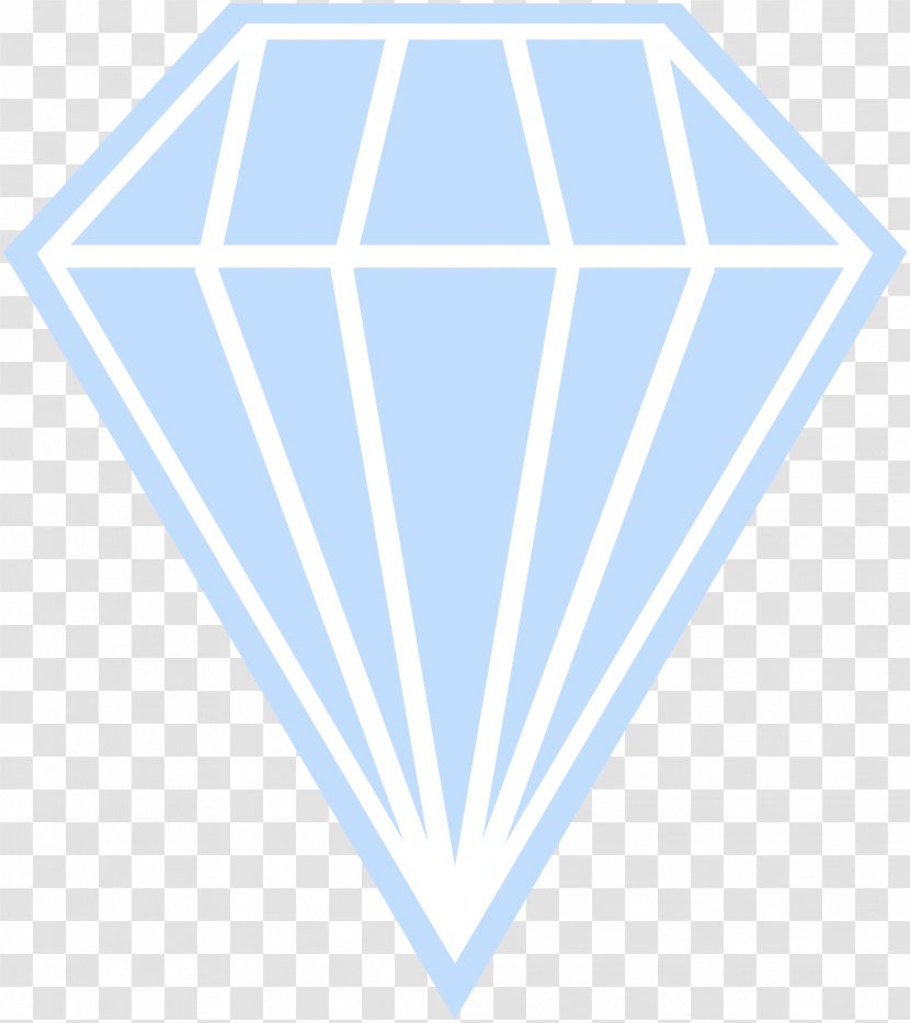 Area Triangle - Symmetry - Diamond Blue Cliparts Transparent PNG