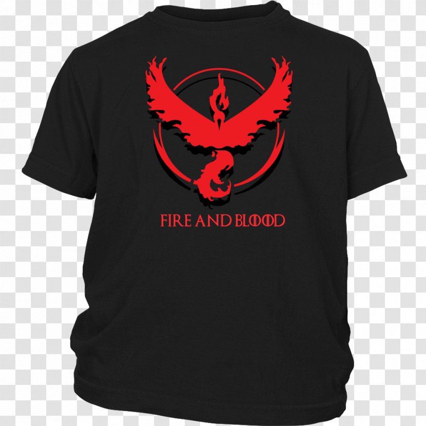 Pokémon GO T-shirt Moltres Omega Ruby And Alpha Sapphire - Active Shirt - Black Tshirt Transparent PNG