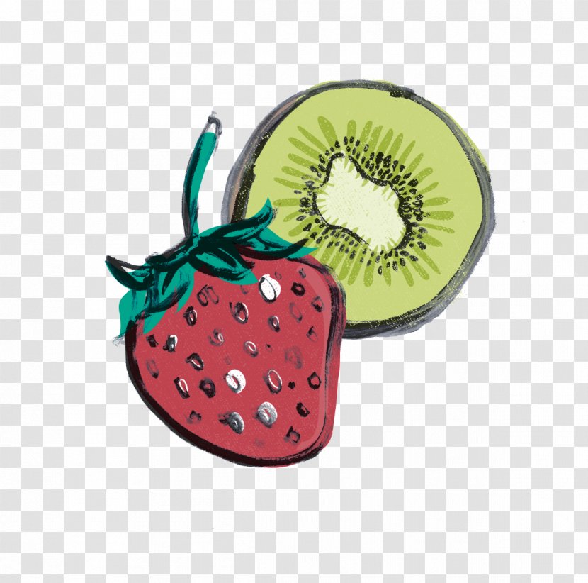 Strawberry Watercolor Painting Fruit - Produce - Vector Hand-painted Transparent PNG