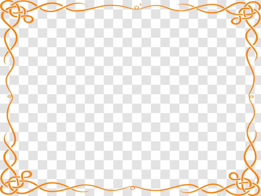 Borders And Frames Orange Free Content Clip Art - Rectangle - Decorative Transparent PNG