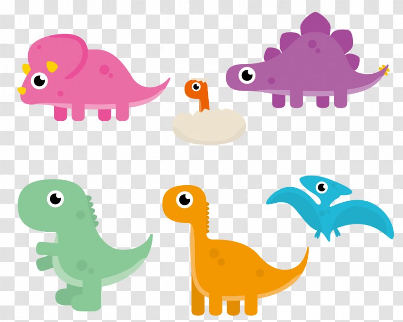 Dinosaur Cartoon Animation Clip Art - Cute Transparent PNG