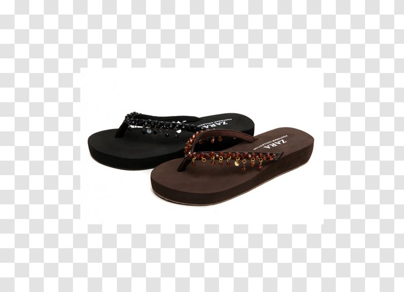 Slip-on Shoe Flip-flops - Brown - Design Transparent PNG