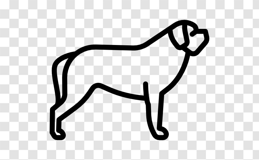 St. Bernard English Mastiff - Line Art - Jack Russel Transparent PNG