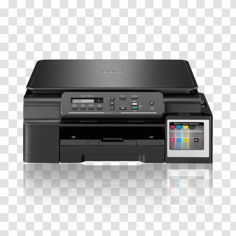 Multi-function Printer Brother DCP-T500 Industries Inkjet Printing - Electronics Accessory Transparent PNG