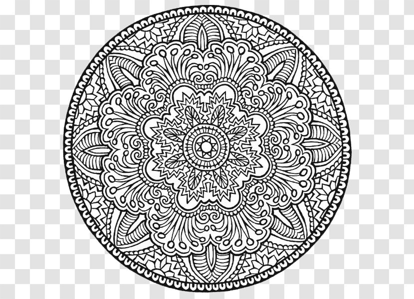 Mystical Mandala Coloring Book Inca Empire Maya Civilization - Drawing Transparent PNG