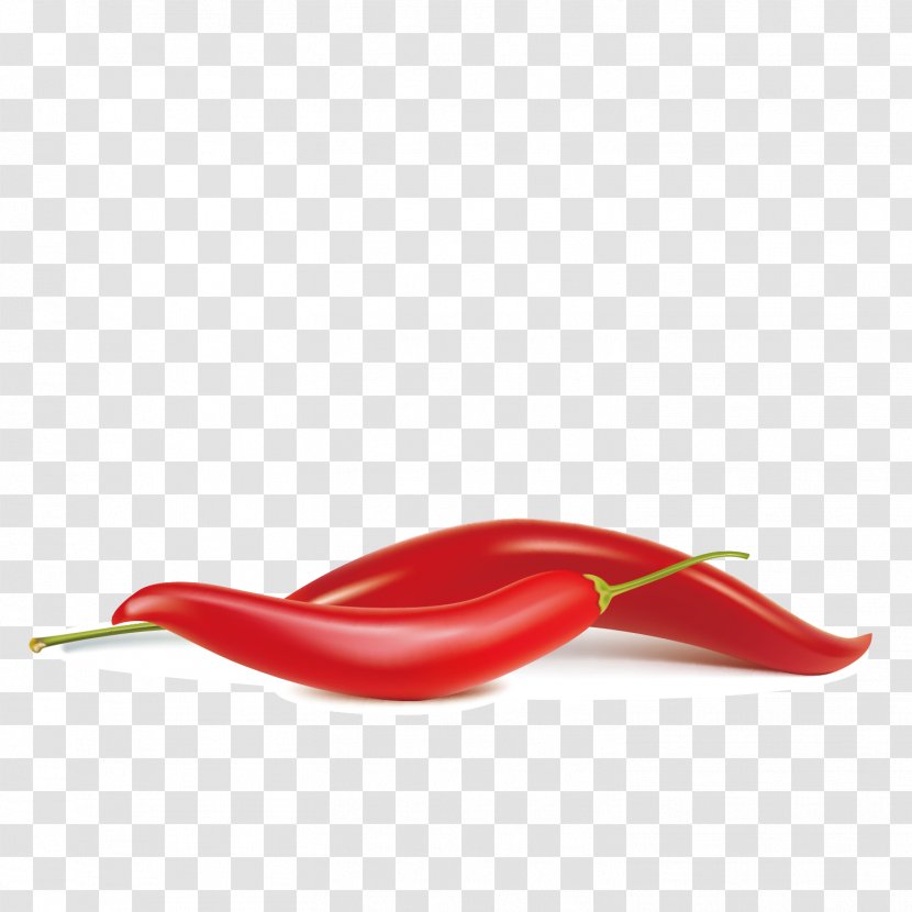 Chili Pepper Con Carne Bell Euclidean Vector - Red Two Thorns Transparent PNG