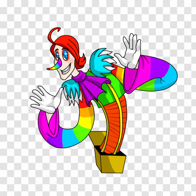 Laughing Jack Creepypasta Rainbow Clip Art - Clown - Candy Transparent PNG