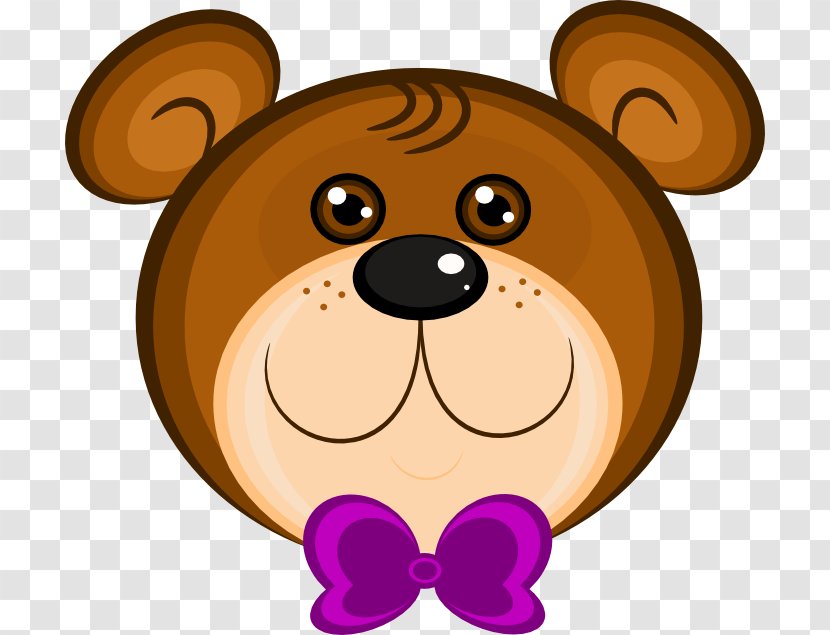 Brown Bear Baby Grizzly Giant Panda Clip Art - Flower - Face Cliparts Transparent PNG