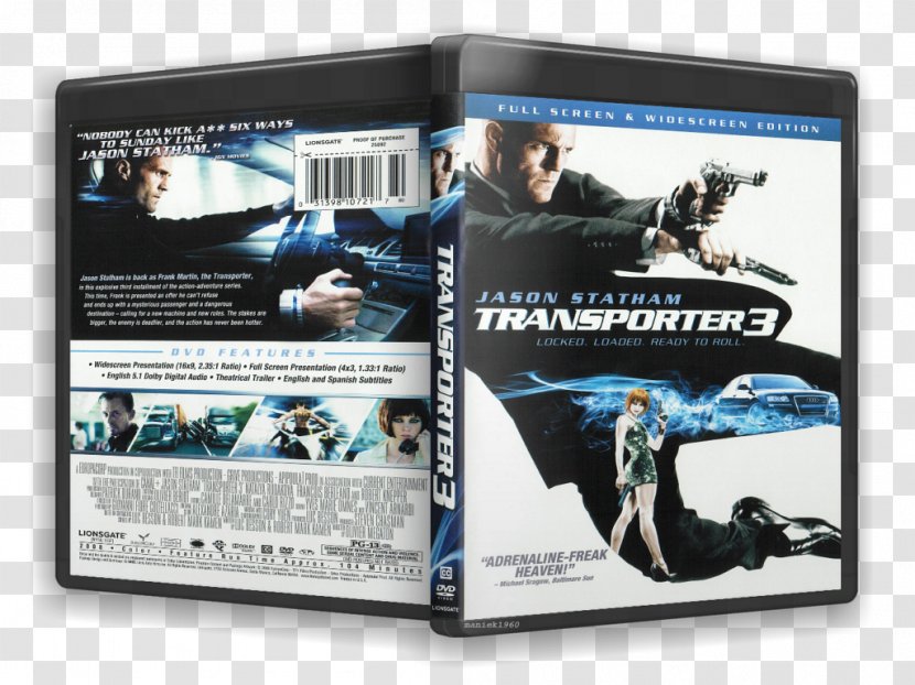 Blu-ray Disc YouTube The Transporter Film Series DVD - Digital Copy - Youtube Transparent PNG