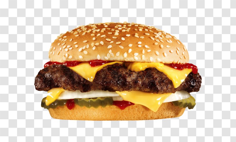 Hamburger Whopper Cheeseburger Fast Food Carls Jr. - Patty - Tasty Burger Transparent PNG