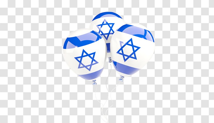 Flag Of Israel Balloon - Blue Transparent PNG