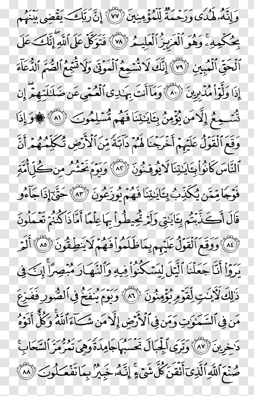 Quran Saba Surah An-Naml Al-Qasas - Annaml - Pak Transparent PNG