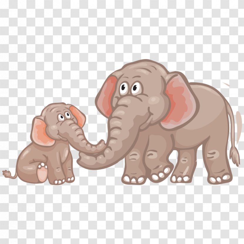 African Elephant Indian Cartoon - Nose - Elephants And Transparent PNG