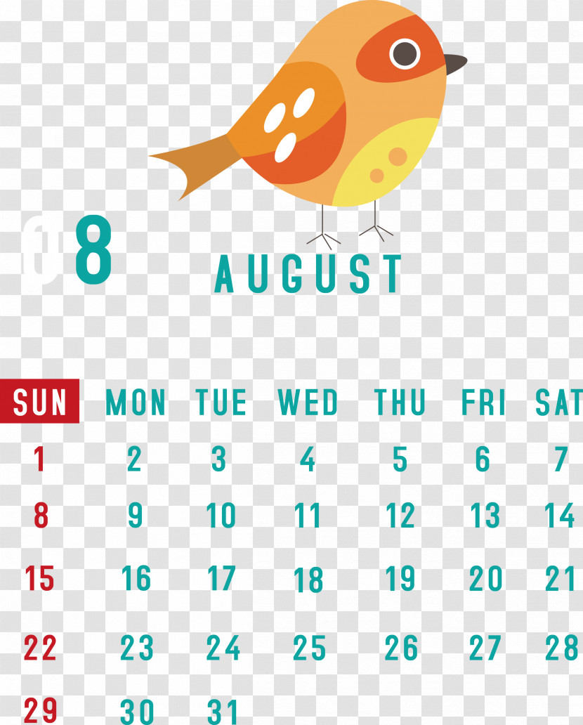 August 2021 Calendar August Calendar 2021 Calendar Transparent PNG
