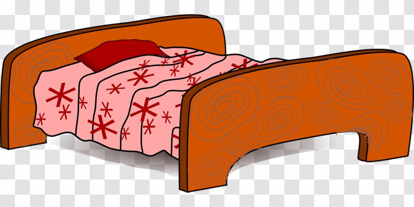 Bed-making Bunk Bed Clip Art - Orange Transparent PNG