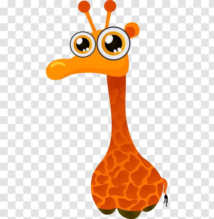 Giraffe Leopard Cartoon - Stained Glass Transparent PNG