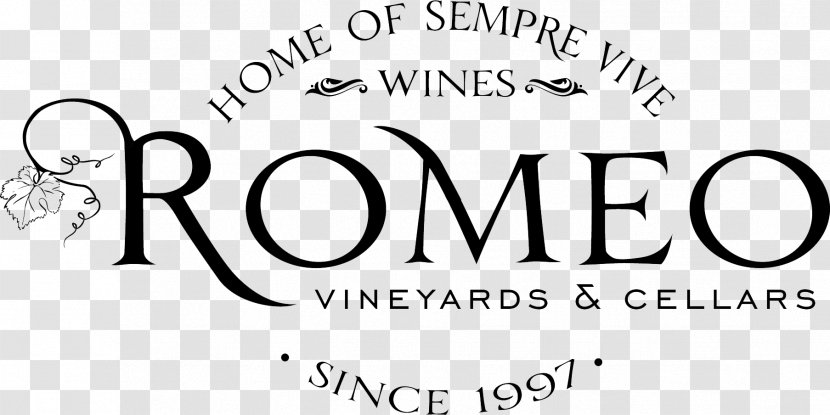 Winery Common Grape Vine Logo Romeo Vineyards & Cellars - Wine Transparent PNG
