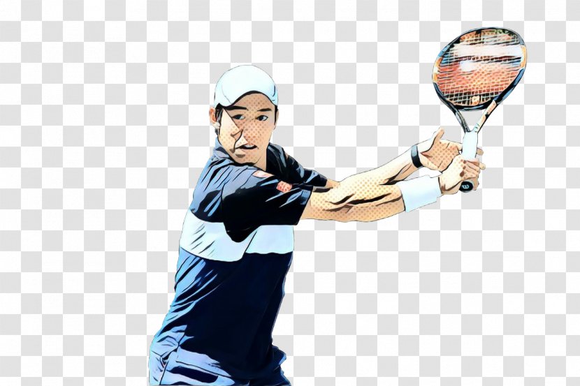 Tennis Racket Player Sports Equipment Stick And Ball Games Lacrosse - Pop Art Transparent PNG