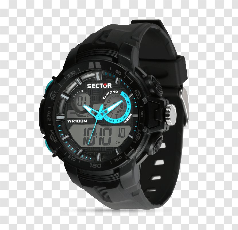 Sector No Limits Watch Digital Clock Movement Quartz - Smartwatch Transparent PNG