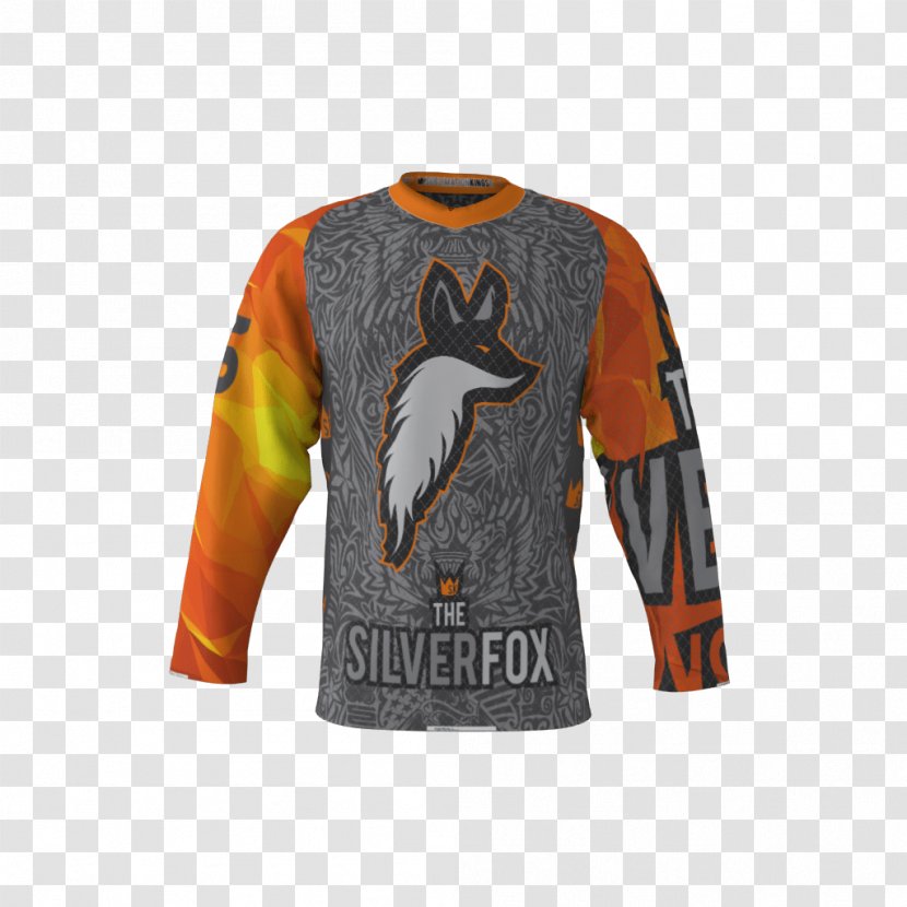 T-shirt Hockey Jersey Roller Ice - Outerwear - Silver Fox Transparent PNG