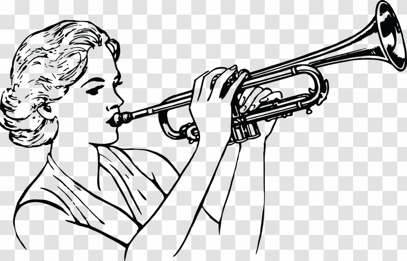 Trumpet Musical Instruments Clip Art - Cartoon Transparent PNG
