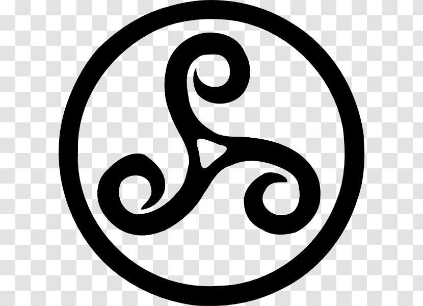 Triskelion Clip Art - Black And White - Ancient Decoration Transparent PNG